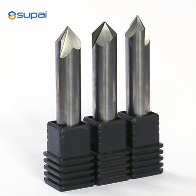 Coating Carbide Chamfer End Mill Cutters 60 Degree Angle